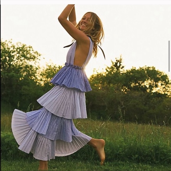 Dresses & Skirts - ISO Blue Keza Maxi Dress By Style Mafia